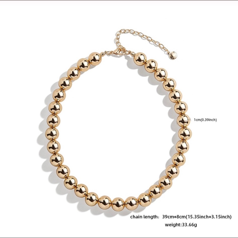 GIFT 🎁 SHOP Gold bead chain choker - Picture 3 of 4